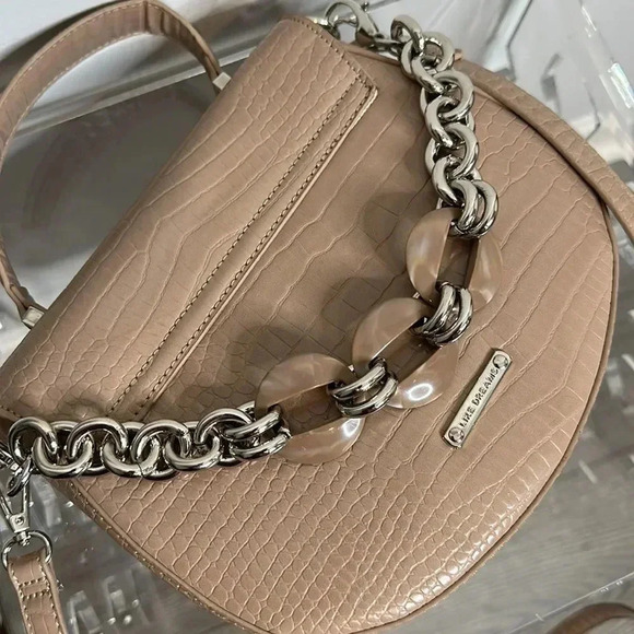 Tan Bag with Chain Detail - Picture 8 of 9